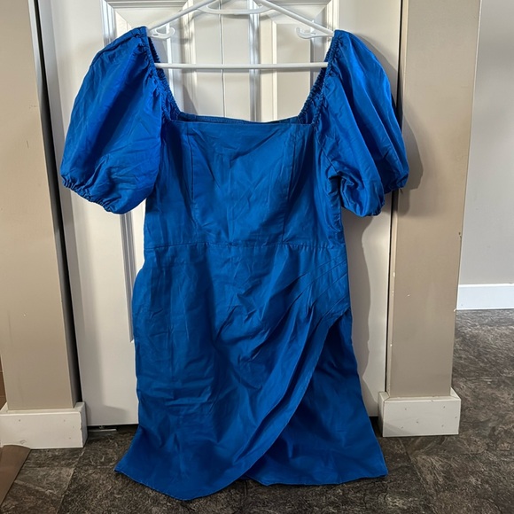 NEW! MANGO • PUFF SLEEVE DRESS - Picture 2 of 4